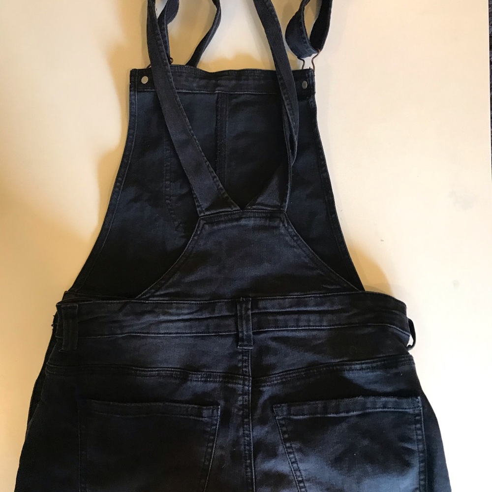 Black short overalls